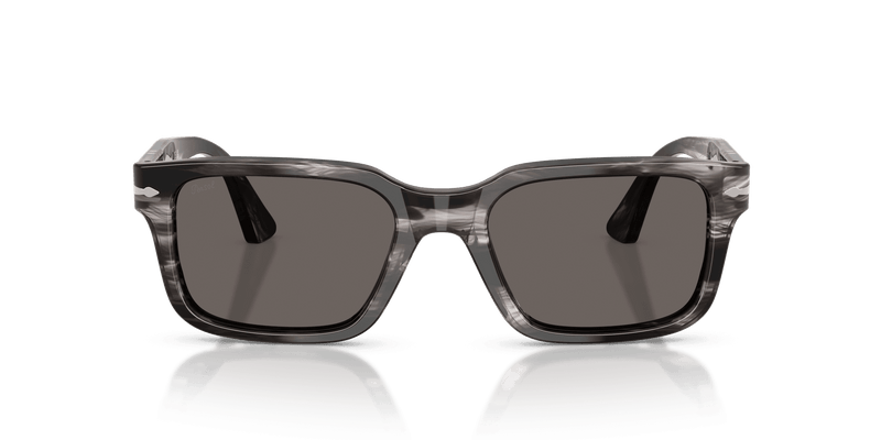 Persol PO3272S in Striped Black & Grey / Dark Grey (1238B1) - Alternate View