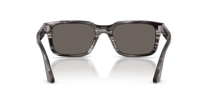 Persol PO3272S in Striped Black & Grey / Dark Grey (1238B1) - Alternate View