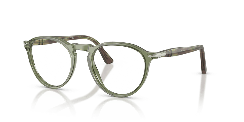 Persol PO3286V in Transparent Green / Clear (1226) - Front View