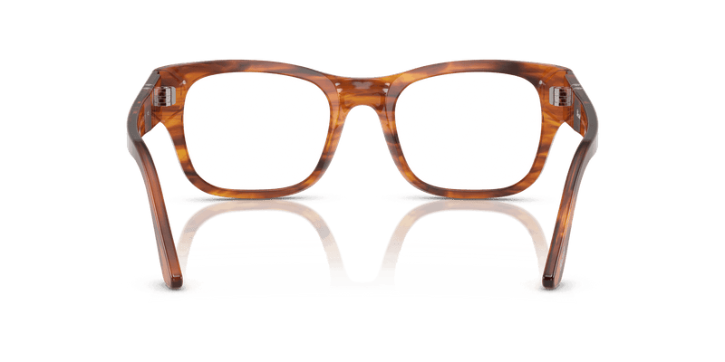 Persol PO3297V in Striped Brown / Clear (1157) - Alternate View