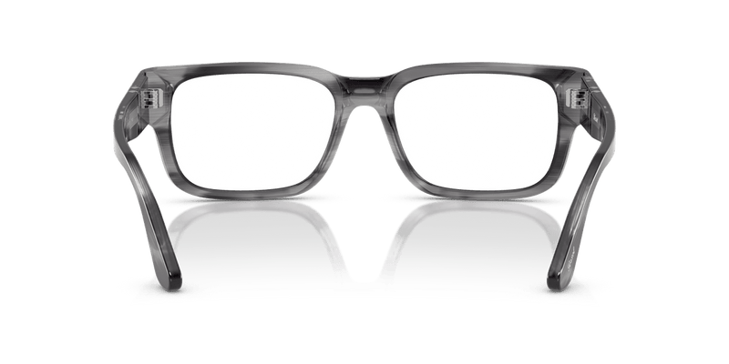 Persol PO3315V in Striped Grey / Clear - Alternate View