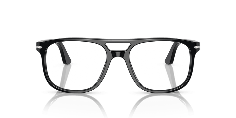Persol GRETA PO3329V in Black / Clear (95) - Alternate View