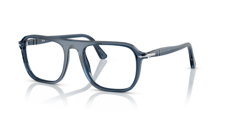 Persol JACQUES PO3359V in Transparent Blue Denim / Clear (1197) - Alternate View