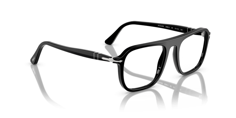 Persol JACQUES PO3359V in Black / Clear (95) - Back View
