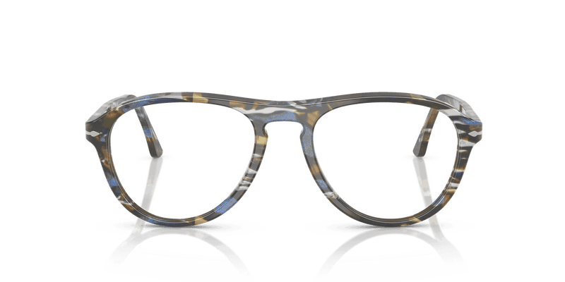 Persol LYNN PO3371V in Frost Grey/Nautical Blue / Clear (1222) - Alternate View