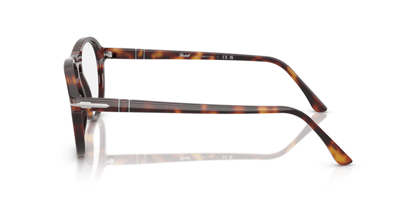Persol LYNN PO3371V in Havana / Clear (24) - Temple Detail