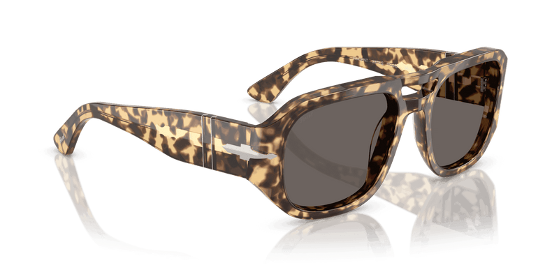 Persol VINCENT PO3373S in Brown/Beige Tortoise / Dark Grey (1056B1) - Back View