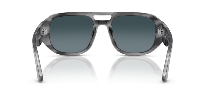 Persol VINCENT PO3373S in Striped Grey / Light Blue Gradient Dark Blue (1192S3) - Alternate View