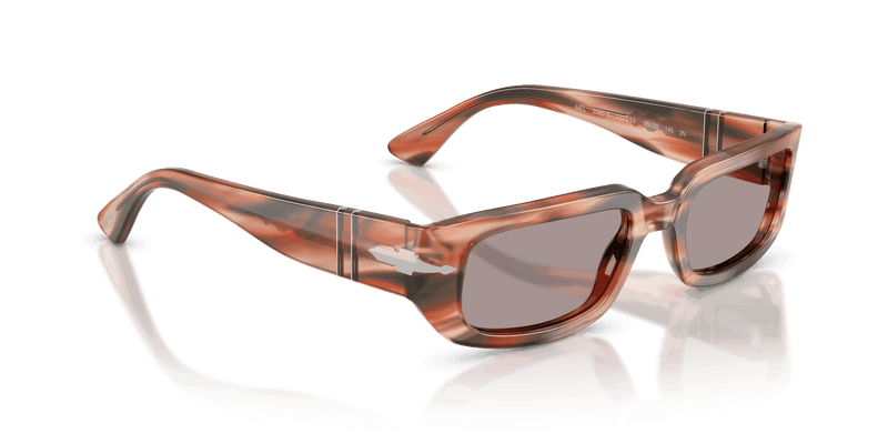 Persol MEL PO3385S in Striped Red & Green / Violet (123353) - Back View