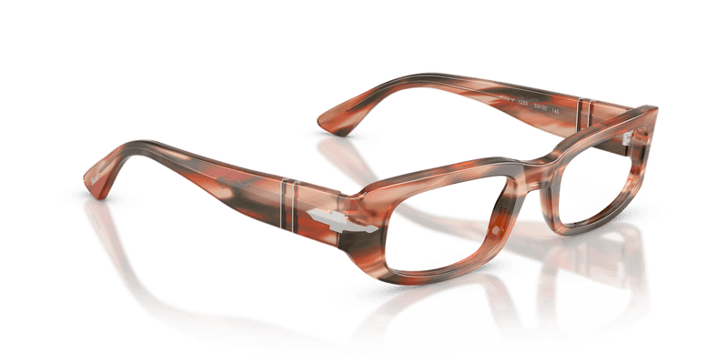 Persol PO3388V in Striped Red & Green / Clear - Alternate View