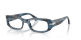 Striped Blue And Grey / Clear