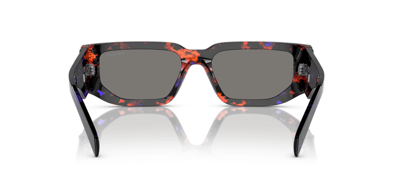 Prada PR 09ZS in Abstract Orange / Dark Grey Mirror Blue/Red (06V40E) - Alternate View