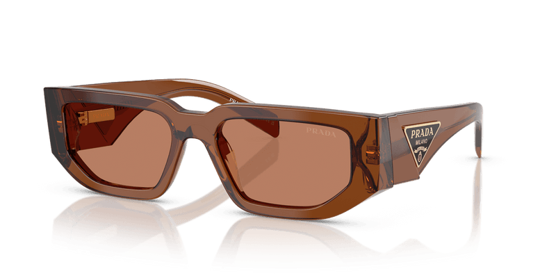 Prada PR 09ZS in Dark Brown Transparent / Brown (20H90Q) - Alternate View