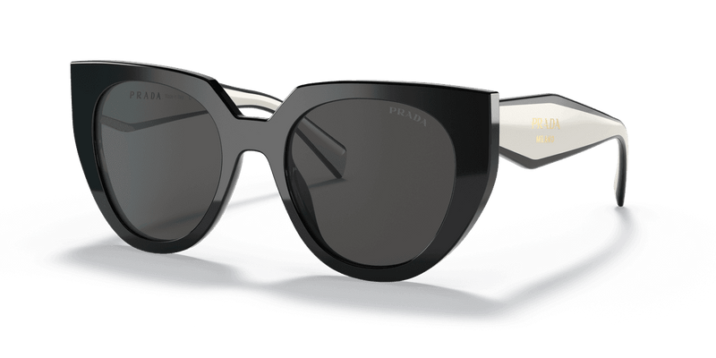 Prada PR 14WS in Black/Talc / Dark Grey (09Q5S0) - Alternate View