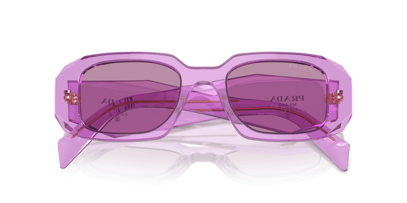 Prada PR 17WS in Transparent Amethyst / Dark Violet Mirror Silver Int (13R07Q) - Alternate View