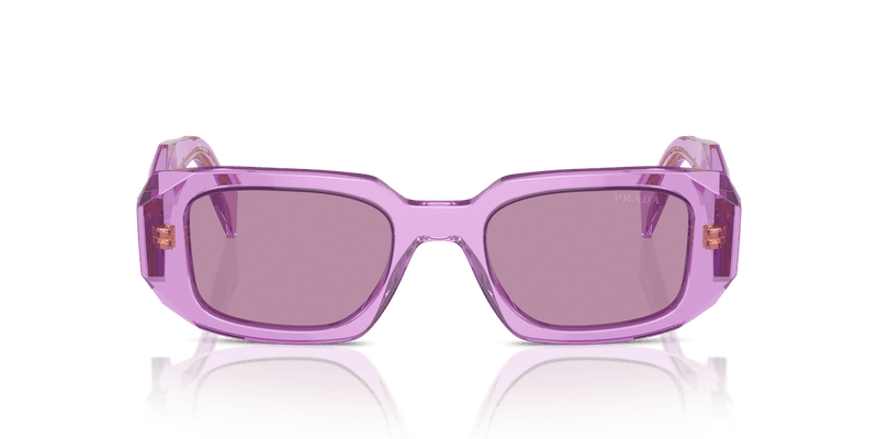 Prada PR 17WS in Transparent Amethyst / Dark Violet Mirror Silver Int (13R07Q) - Alternate View