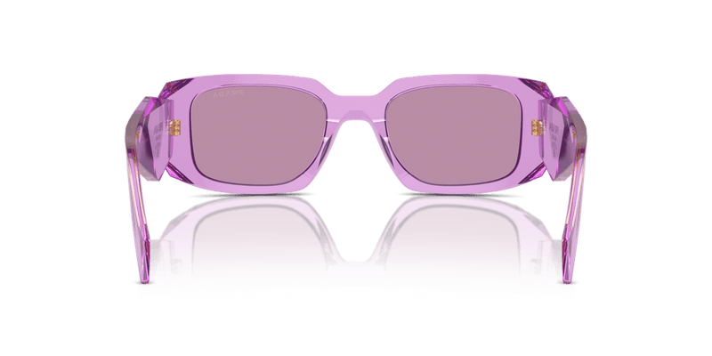 Prada PR 17WS in Transparent Amethyst / Dark Violet Mirror Silver Int (13R07Q) - Alternate View