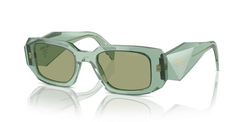 Prada PR 17WS in Transparent Sage / Green Mirror Internal Silver (11R10E) - Alternate View