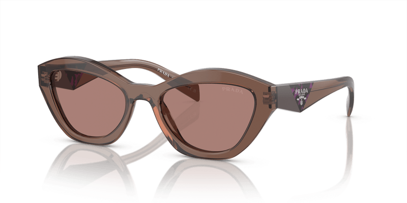 Prada PR A02S in Brown Transparent / Light Brown (17O60B) - Alternate View