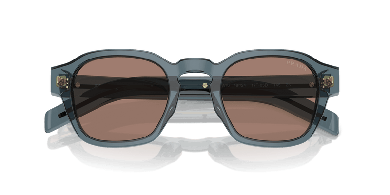 Prada PR A16S in Transparent Ocean / Brown Mirror Internal Grey (17T05D) - Alternate View