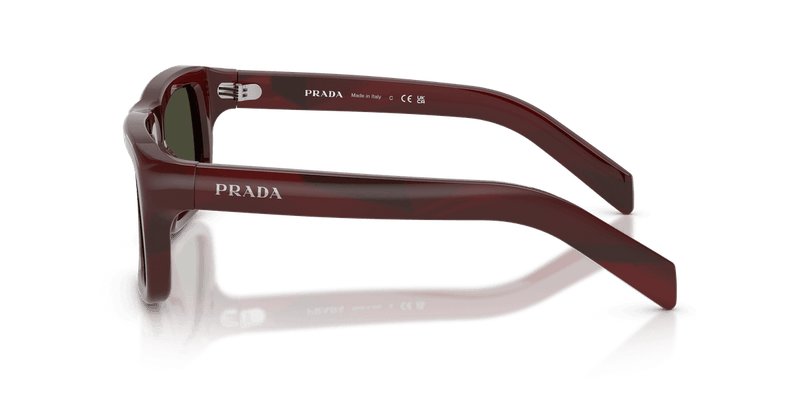 Prada PR D11S in Pomegranate Tortoise / Dark Green (25J50X) - Alternate View