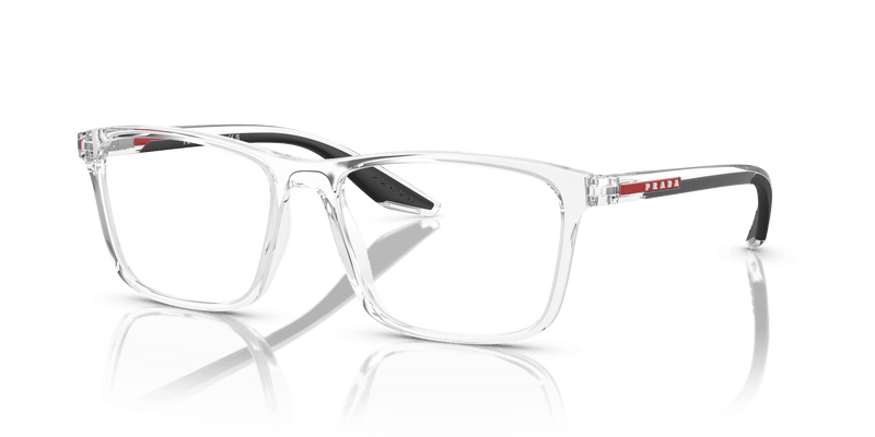 Prada Linea Rossa PS 01QV in Crystal (2AZ1O1) - Front View