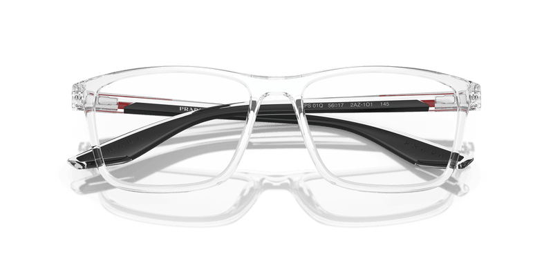 Prada Linea Rossa PS 01QV in Crystal (2AZ1O1) - Side View