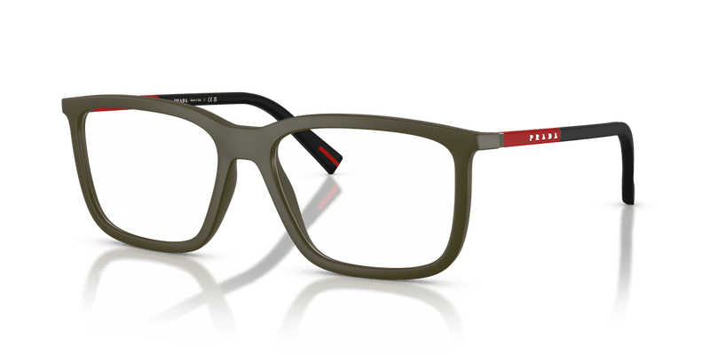Prada Linea Rossa PS 01SV in Matte Green (15X1O1) - Front View