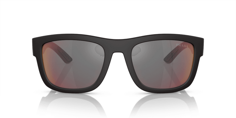 Prada Linea Rossa PS 01ZS in Black Rubber / Dark Grey Mirror Blue/Red (DG008F) - Alternate View