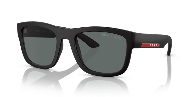 Prada Linea Rossa PS 01ZS in Black Rubber / Dark Grey Polar (DG002G) - Alternate View