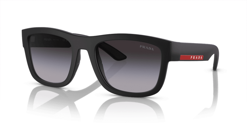 Prada Linea Rossa PS 01ZS in Matte Black / Grey Gradient (1BO09U) - Alternate View