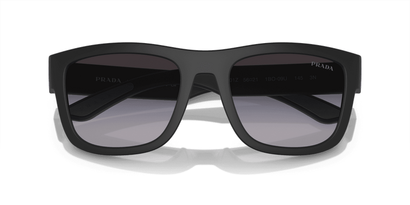 Prada Linea Rossa PS 01ZS in Matte Black / Grey Gradient (1BO09U) - Alternate View