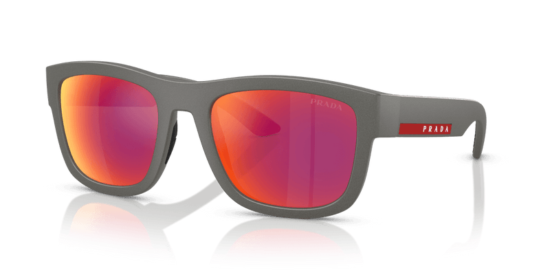 Prada Linea Rossa PS 01ZS in Silver Grey / Brown Mirror Orange (16X02U) - Front View
