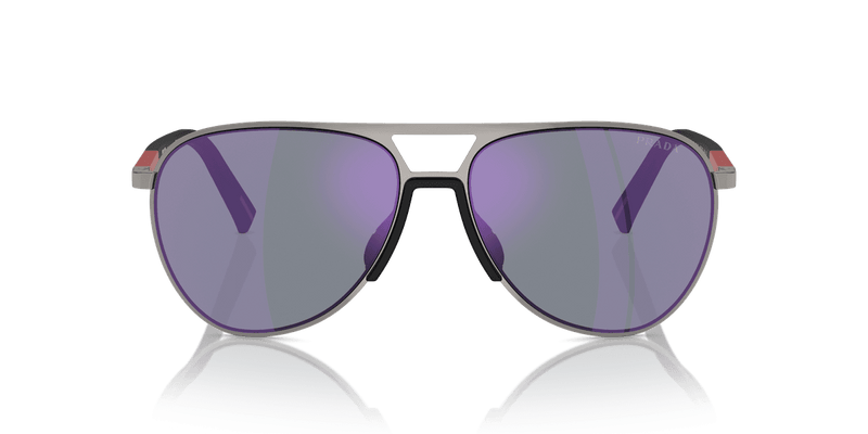 Prada Linea Rossa PS 53ZS in Gunmetal / Dark Blue Mirror Violet (5AV10J) - Alternate View