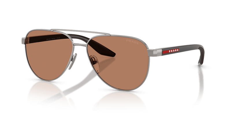 Prada Linea Rossa PS A52S in Gunmetal / Brown (5AV20D) - Alternate View