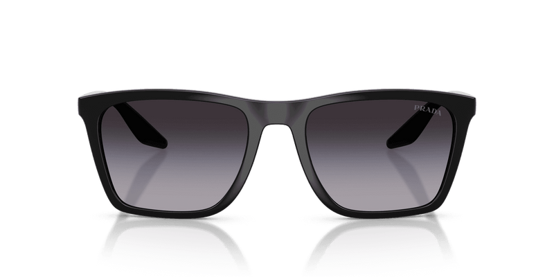 Prada Linea Rossa PS B08S in Black / Grey Gradient (1AB09U) - Back View