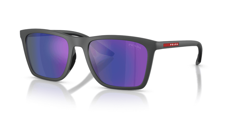 Prada Linea Rossa PS B08S in Rubber Grey / Dark Blue Mirror Violet (UFK05U) - Alternate View