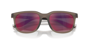 Frosted Brown / Dark Grey Mirror Blue/Red (29F21A)