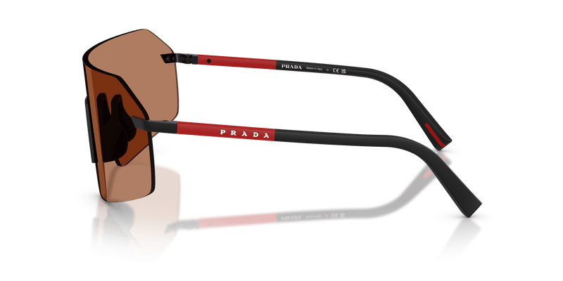 Prada Linea Rossa PS B50S in Black / Solid Brown (1BO20D) - Alternate View