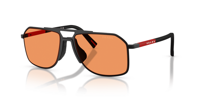 Prada Linea Rossa PS B51S in Matte Black / Orange (1BO90U) - Alternate View