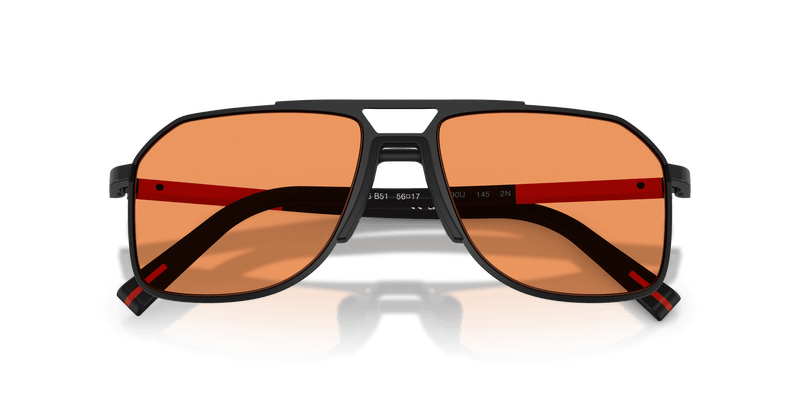 Prada Linea Rossa PS B51S in Matte Black / Orange (1BO90U) - Alternate View
