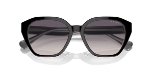 Shiny Black On Opal Grey / Pink Gradient Dark Grey (606636)