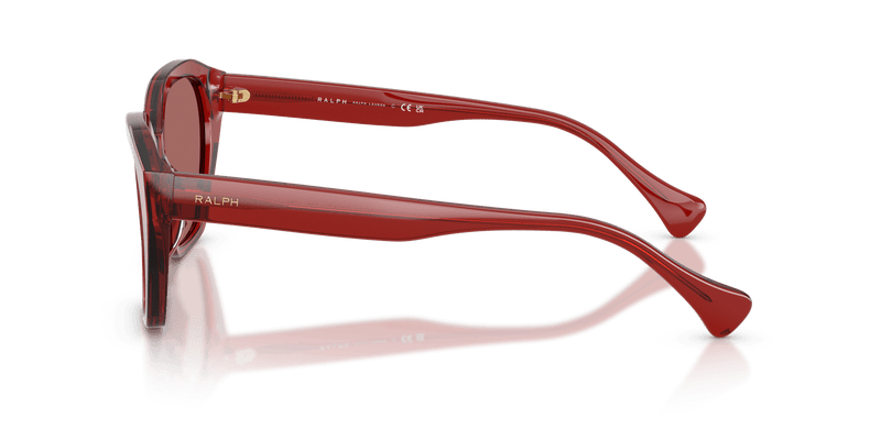 Ralph RA5315U in Shiny Burgundy / Gradient Light Violet (632069) - Temple Detail