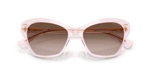Shiny Transparent Pink / Gradient Brown (604313)