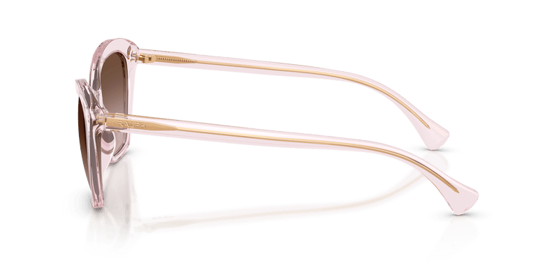 Ralph RA5337U in Shiny Transparent Pink / Gradient Brown (604313) - Temple Detail