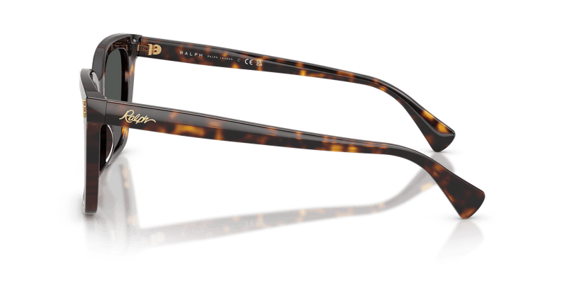Ralph RA5349U in Shiny Dark Havana / Grey (500387) - Temple Detail