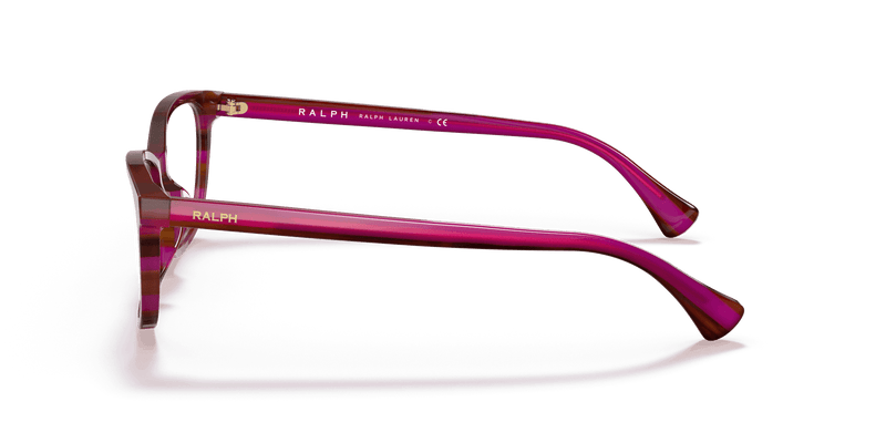 Ralph RA7133U in Striped Brown Purple (5984) - Temple Detail