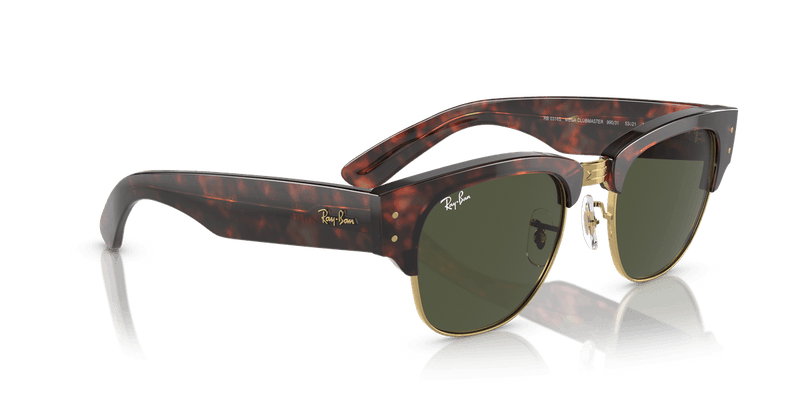 Ray-Ban MEGA CLUBMASTER RB0316S in Tortoise On Gold / G-15 Green - Alternate View