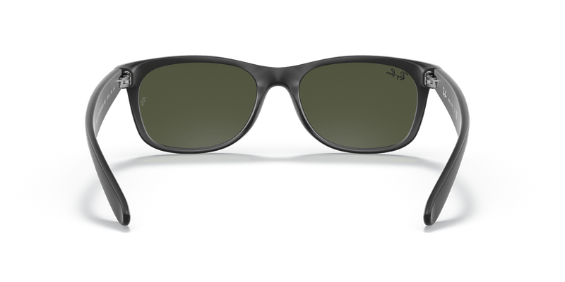 Ray-Ban NEW WAYFARER RB2132 in Rubber Black / G-15 Green - Alternate View