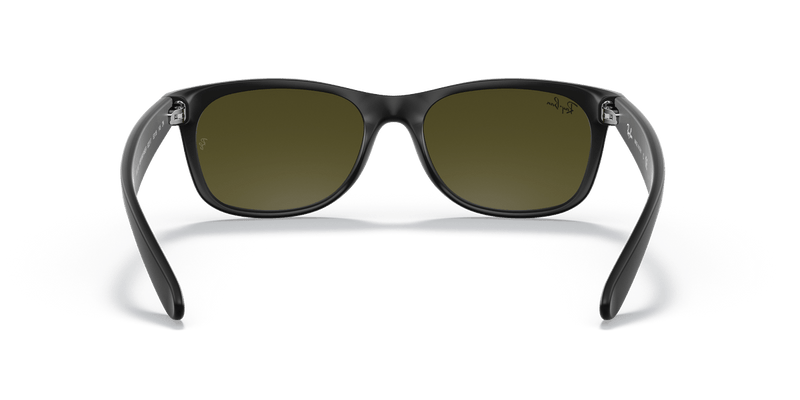 Ray-Ban NEW WAYFARER RB2132 in Rubber Black / Blue Flash - Alternate View